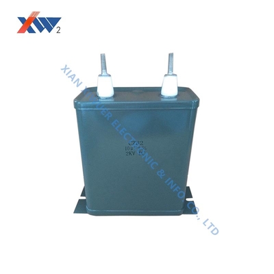 CZ82 2KVDC 10uF Power Film Capacitor Polypropylene With Ceramic Insulator
