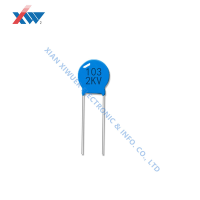 Ceramic High Voltage Porcelain Capacitor 103M/2KV 10NF 2000V P7.5MM Blue