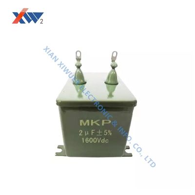 سعر جيد مكثف فيلم الجهد العالي MKP هيكل مختوم ، 1600VDC 2 Uf مكثف متصل